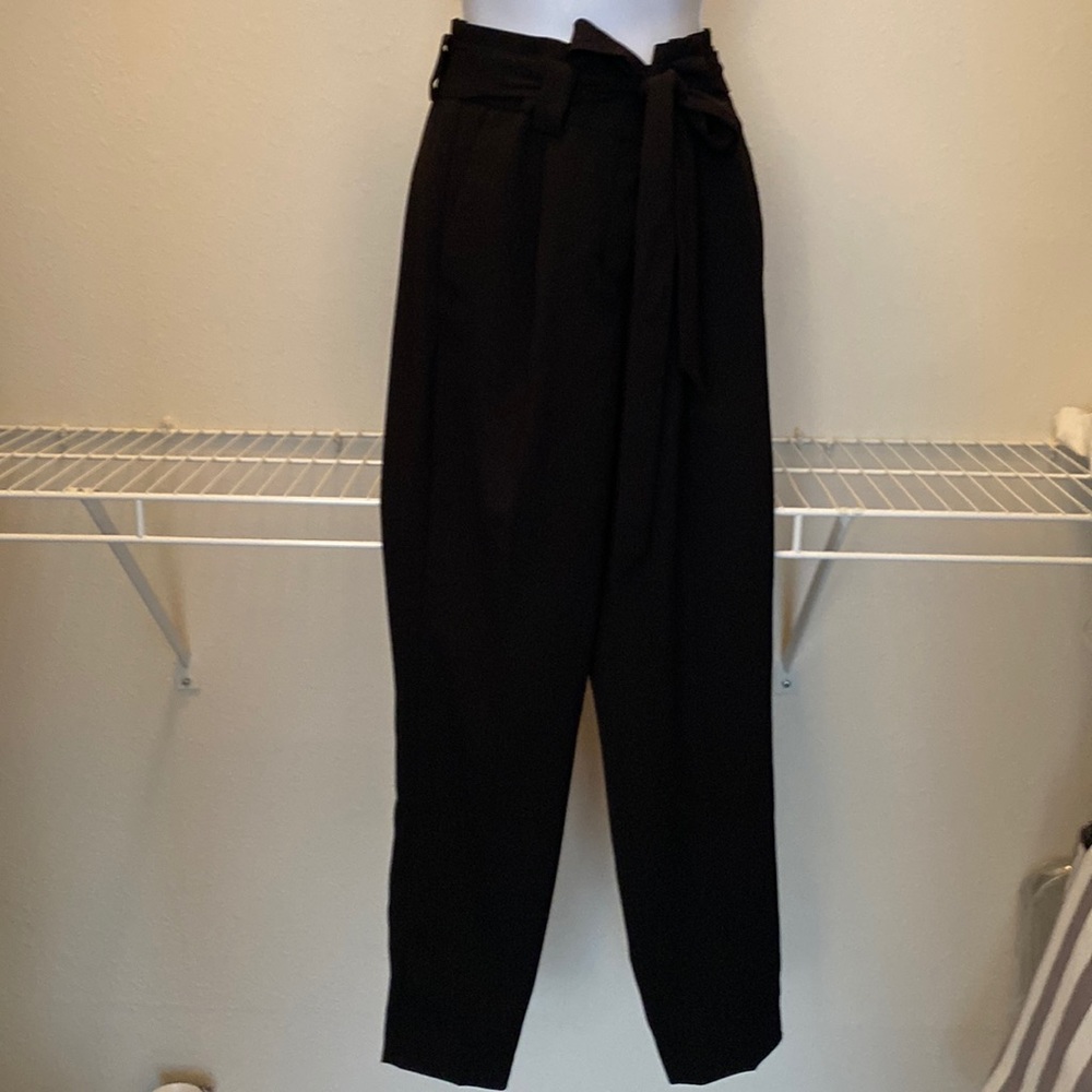 Express black high waist dress pants with belt